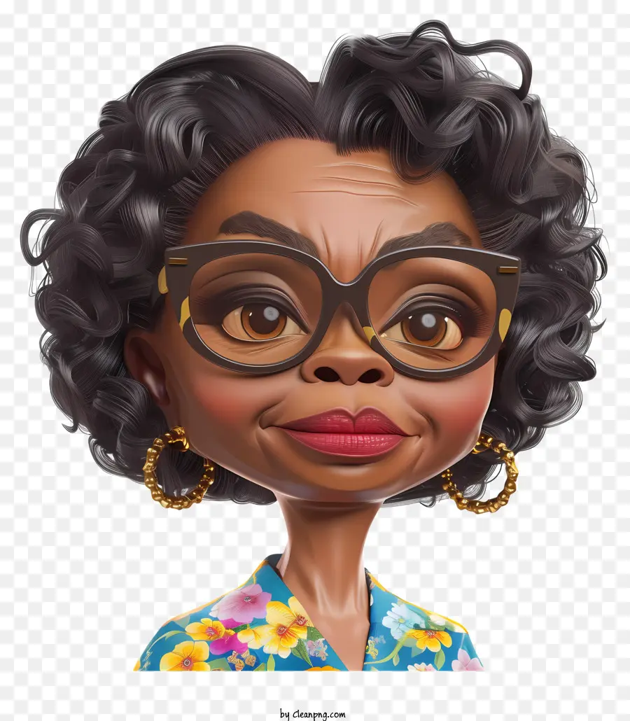 Oprah Winfrey，Femme De Dessin Animé PNG