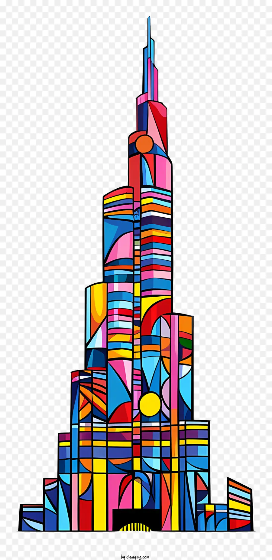 Burj Khalifa，Gratte Ciel Abstrait PNG