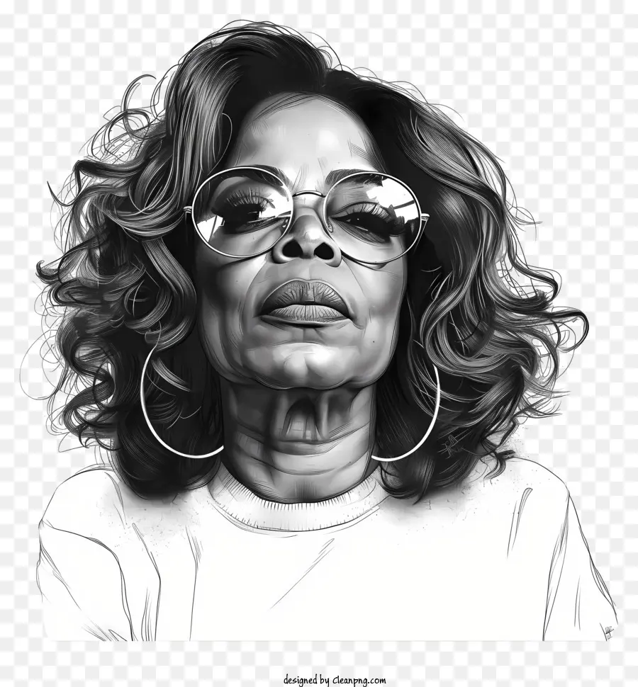 Oprah Winfrey，Femme à Lunettes PNG