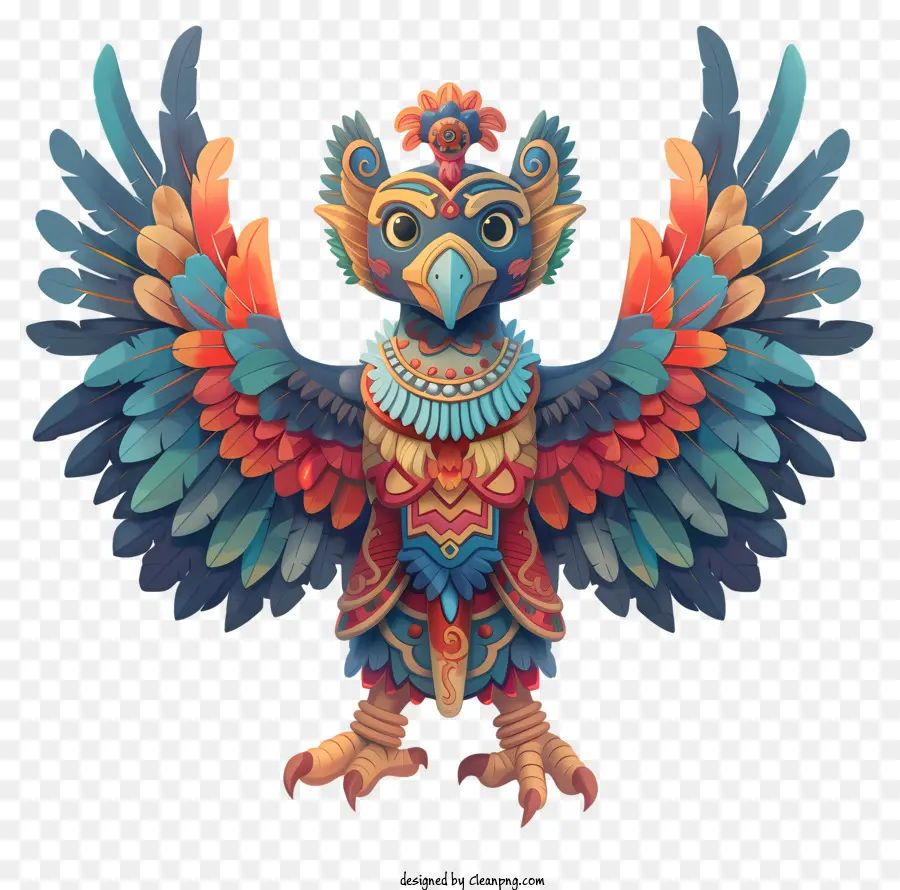 Garuda，Oiseau Coloré PNG