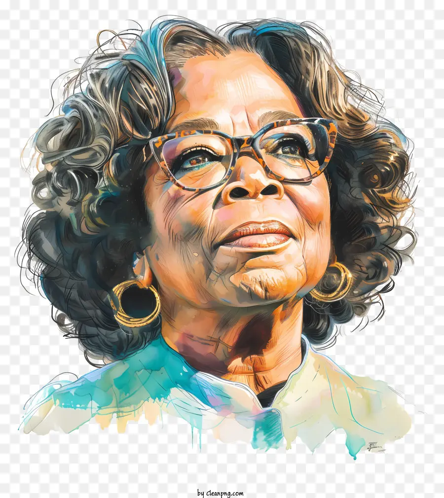 Oprah Winfrey，Femme Noire Plus âgée PNG