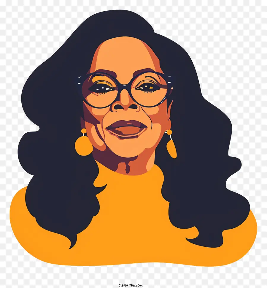 Oprah Winfrey，Femme à Lunettes PNG