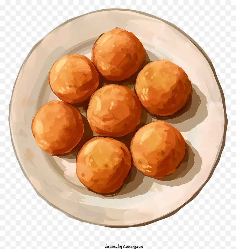 Laddu，Boulettes Frites PNG