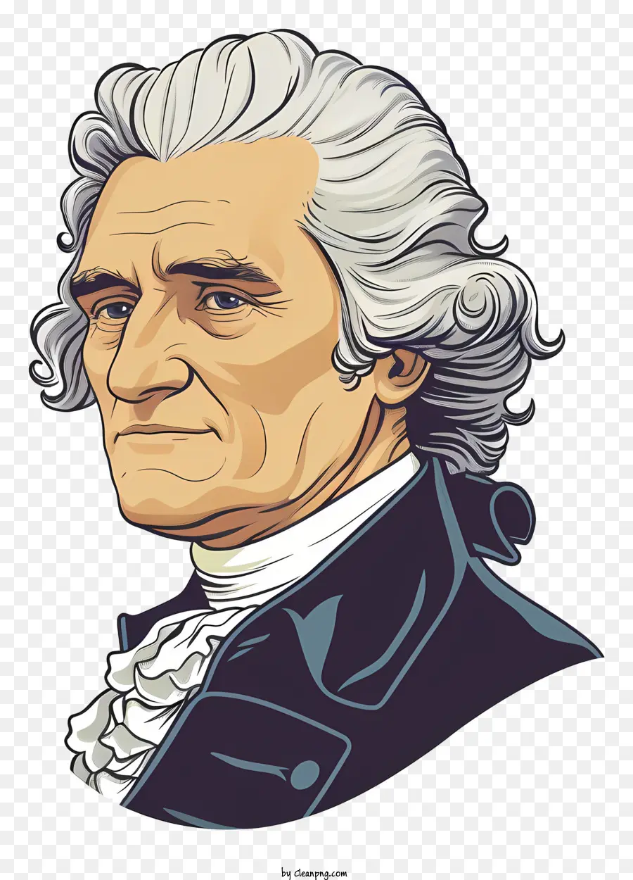 Thomas Jefferson，Homme En Costume Noir PNG
