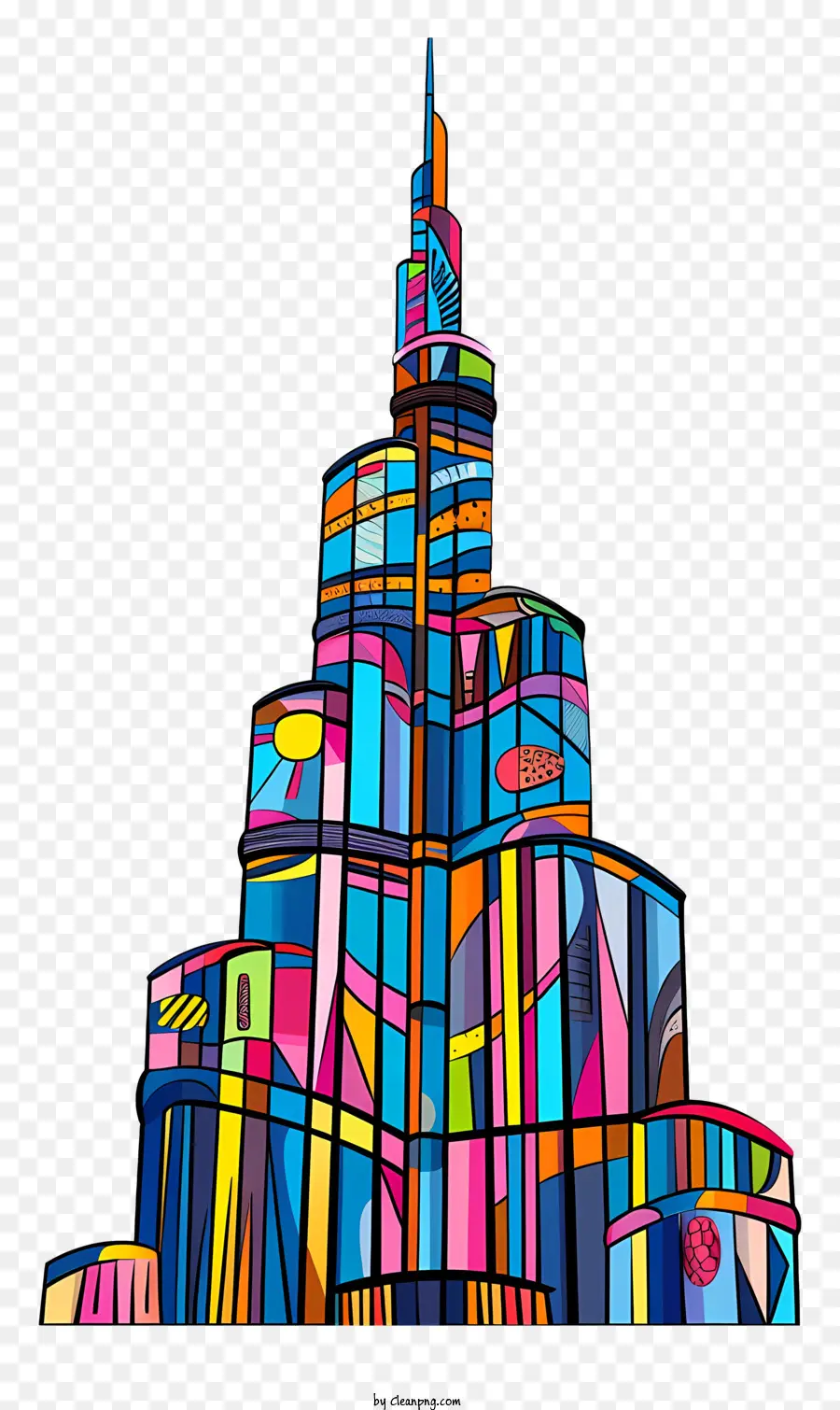 Burj Khalifa，Bâtiment Futuriste PNG