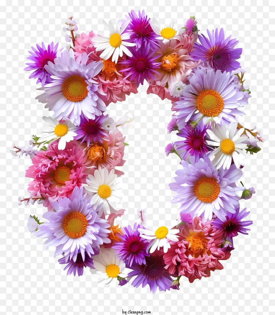 Numéro 0 Fleurs，Arrangement Floral PNG