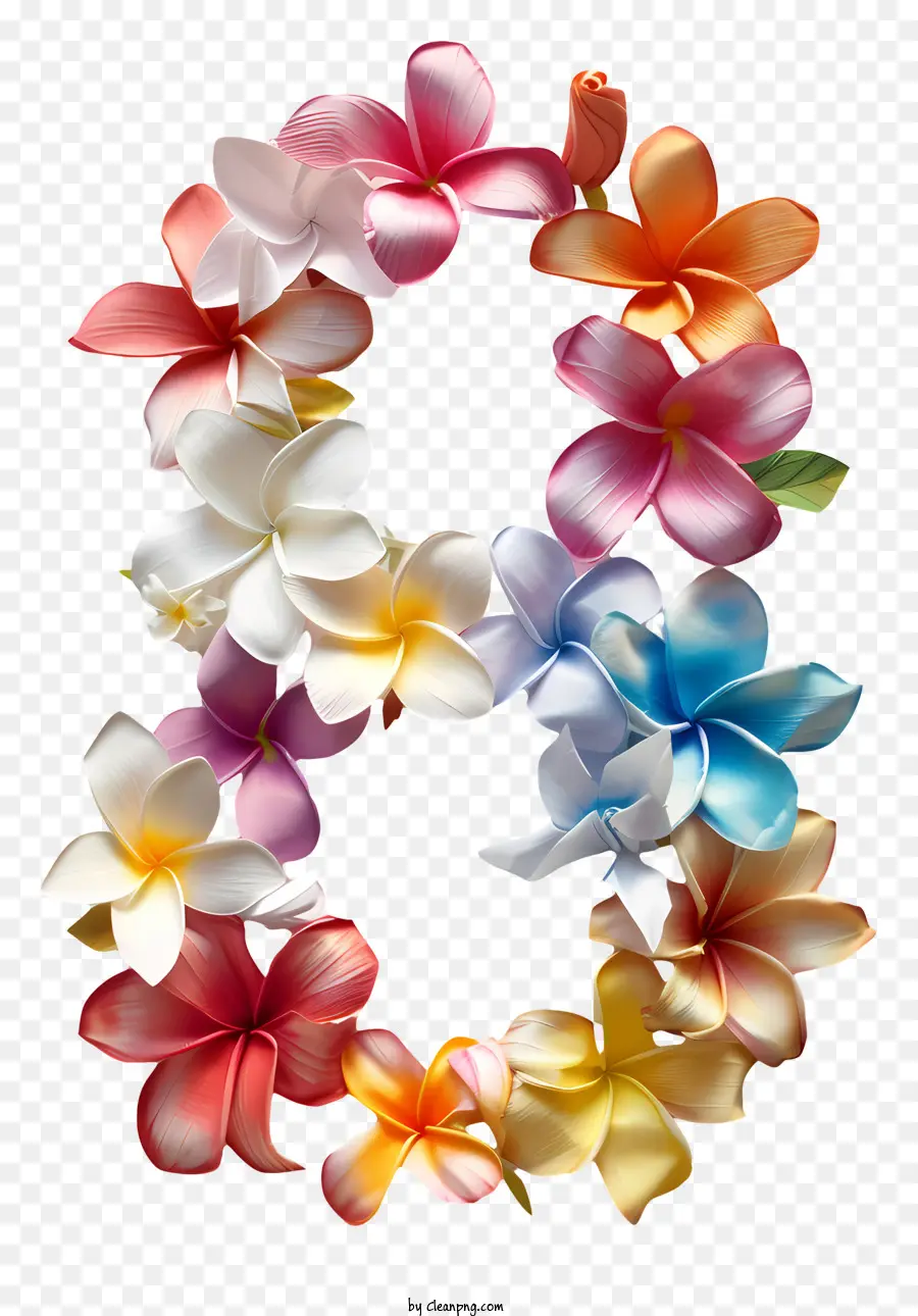 Numéro Huit Floral，Numéro 6 PNG