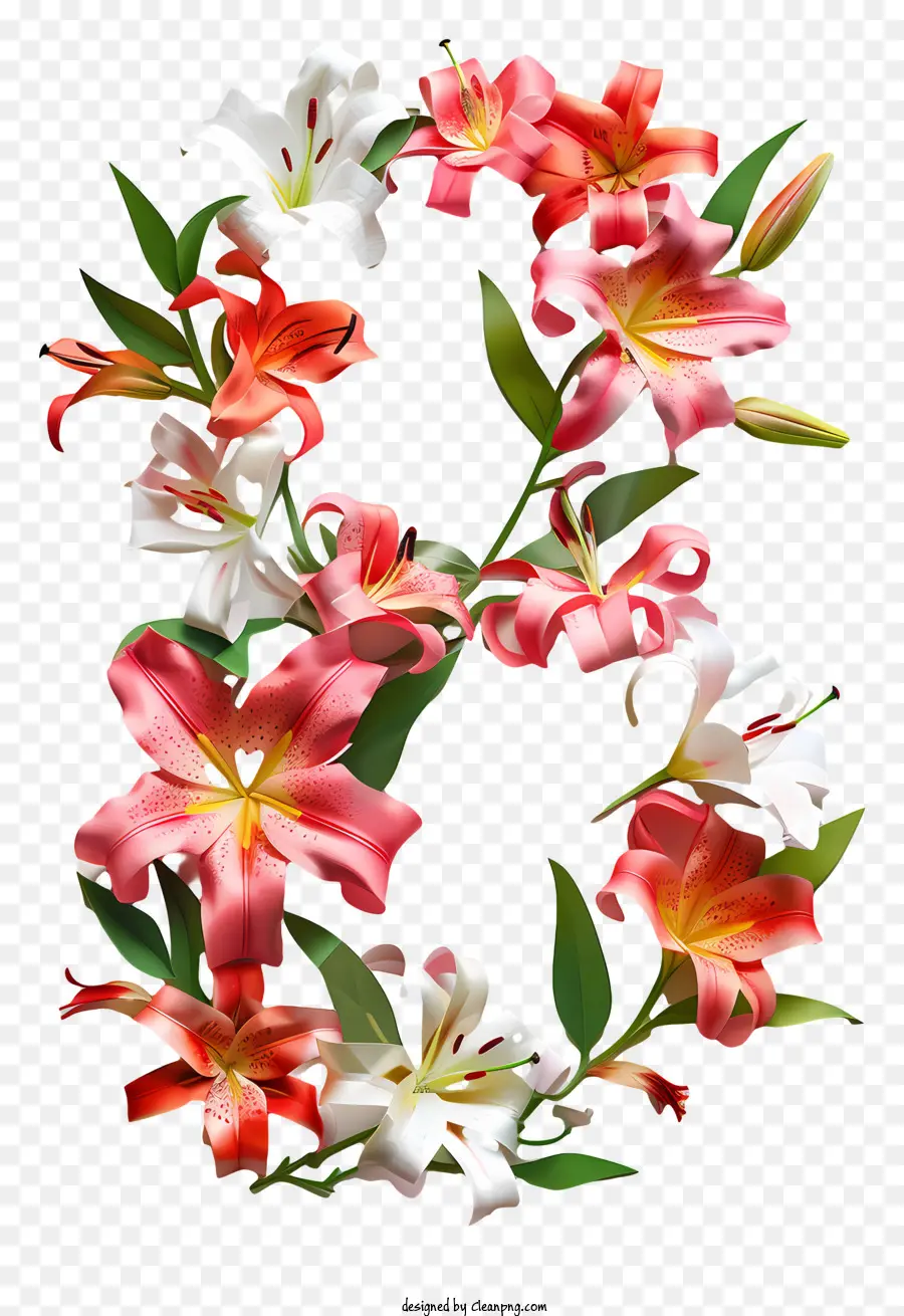 Numéro Huit Floral，Bouquet PNG