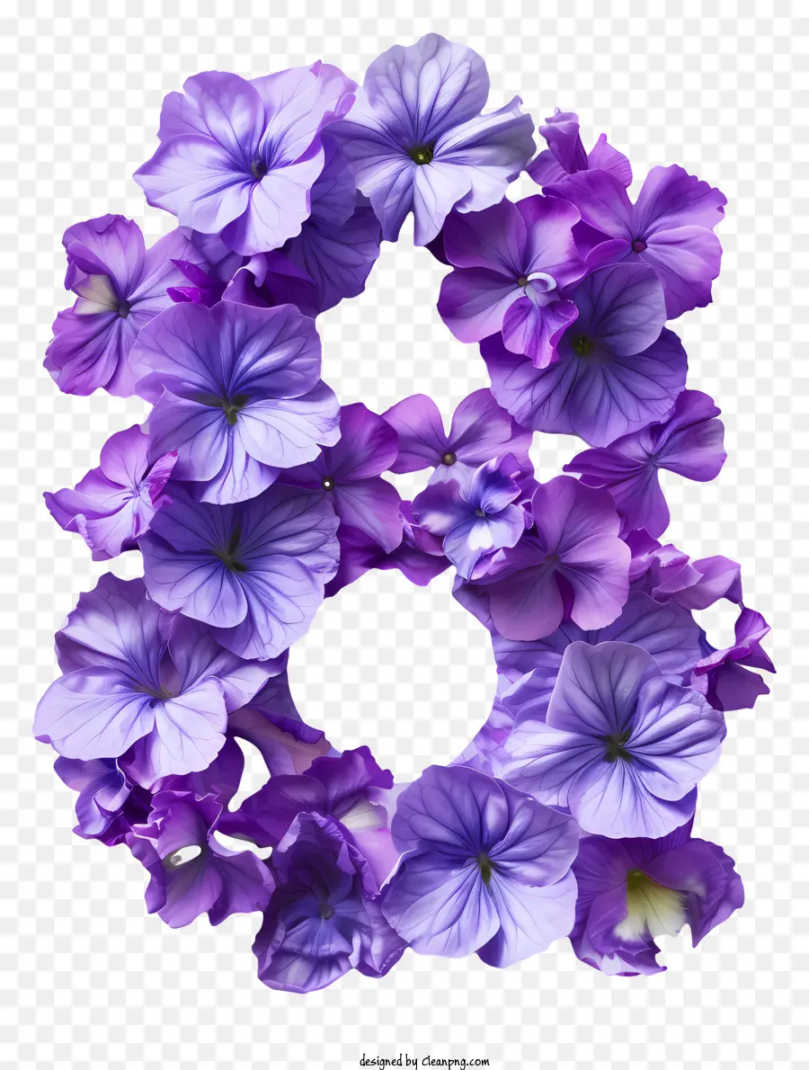 Numéro Huit Floral，Fleurs PNG