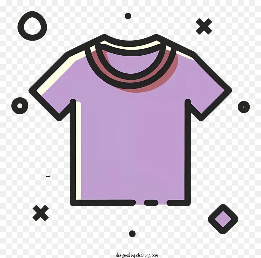 Vêtements，Violet T Shirt PNG