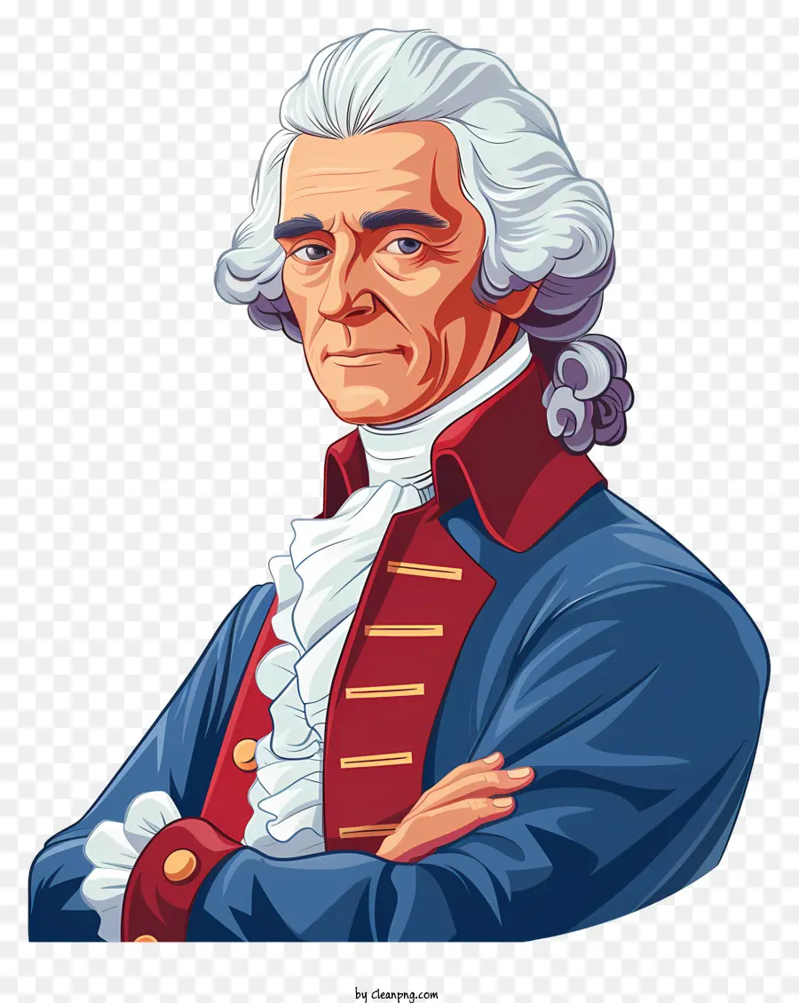 Thomas Jefferson，Homme En Veste Bleue PNG