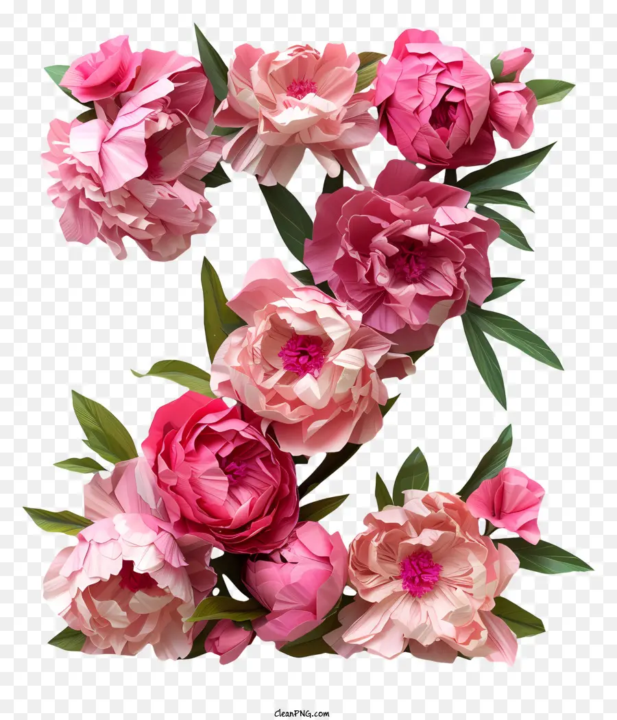 Lettre Florale Z，L'art Floral PNG