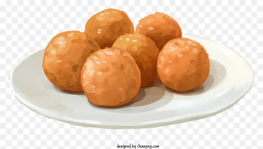 Laddu，Boulettes Frites PNG