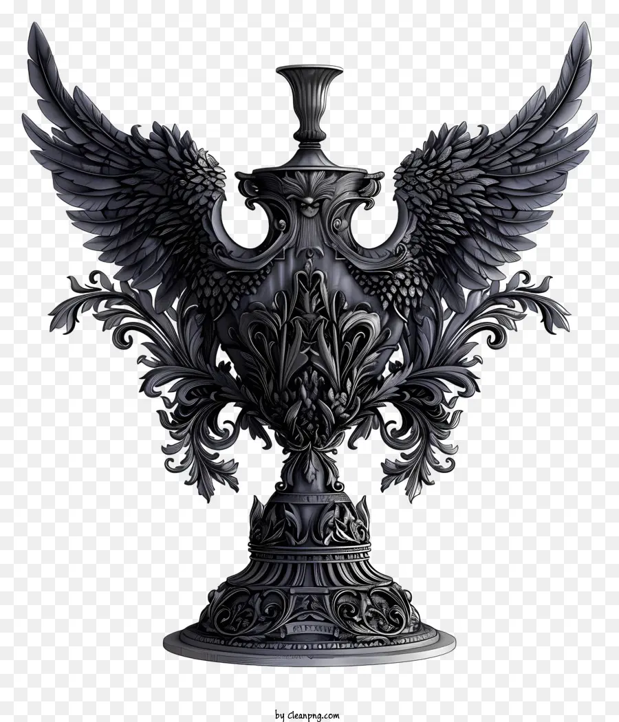 Trophée，Noir Vase PNG