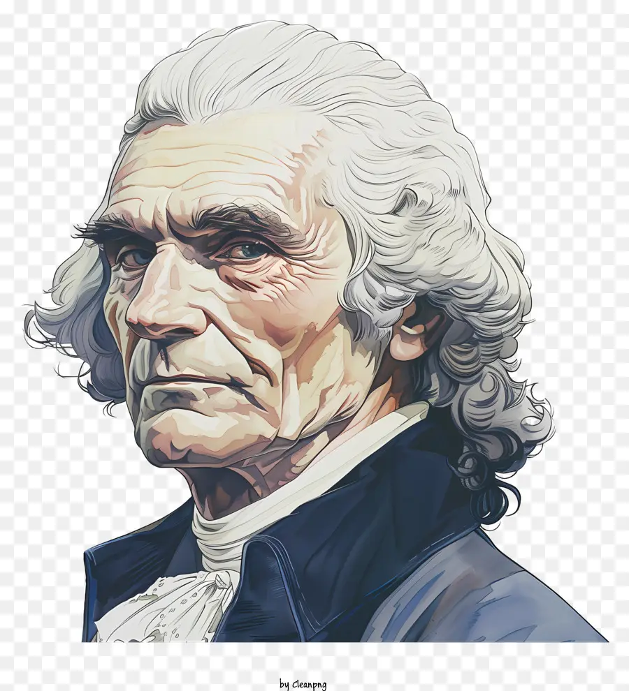 Thomas Jefferson，Les Cheveux Blancs PNG