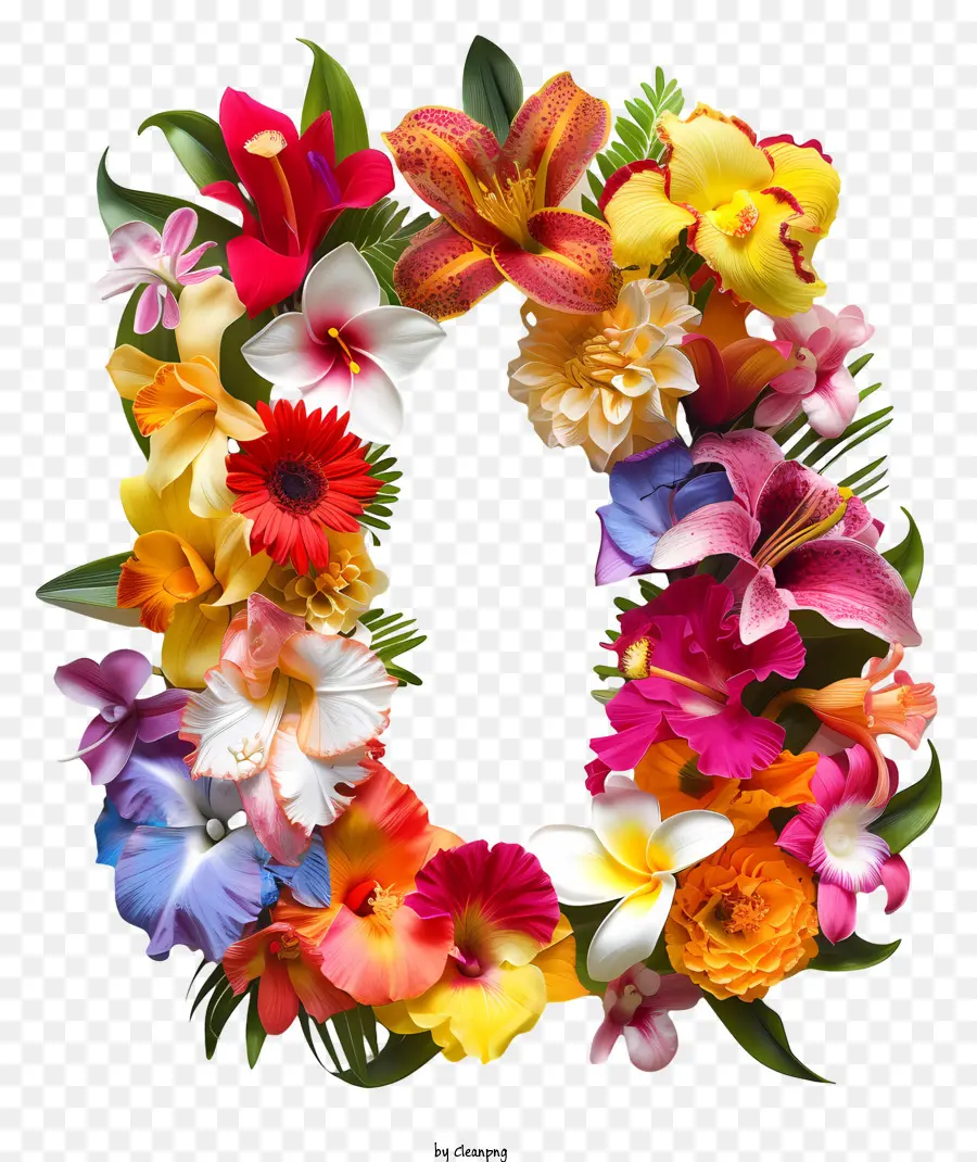 Fleurs Numéro 0，Lettre Florale Z PNG