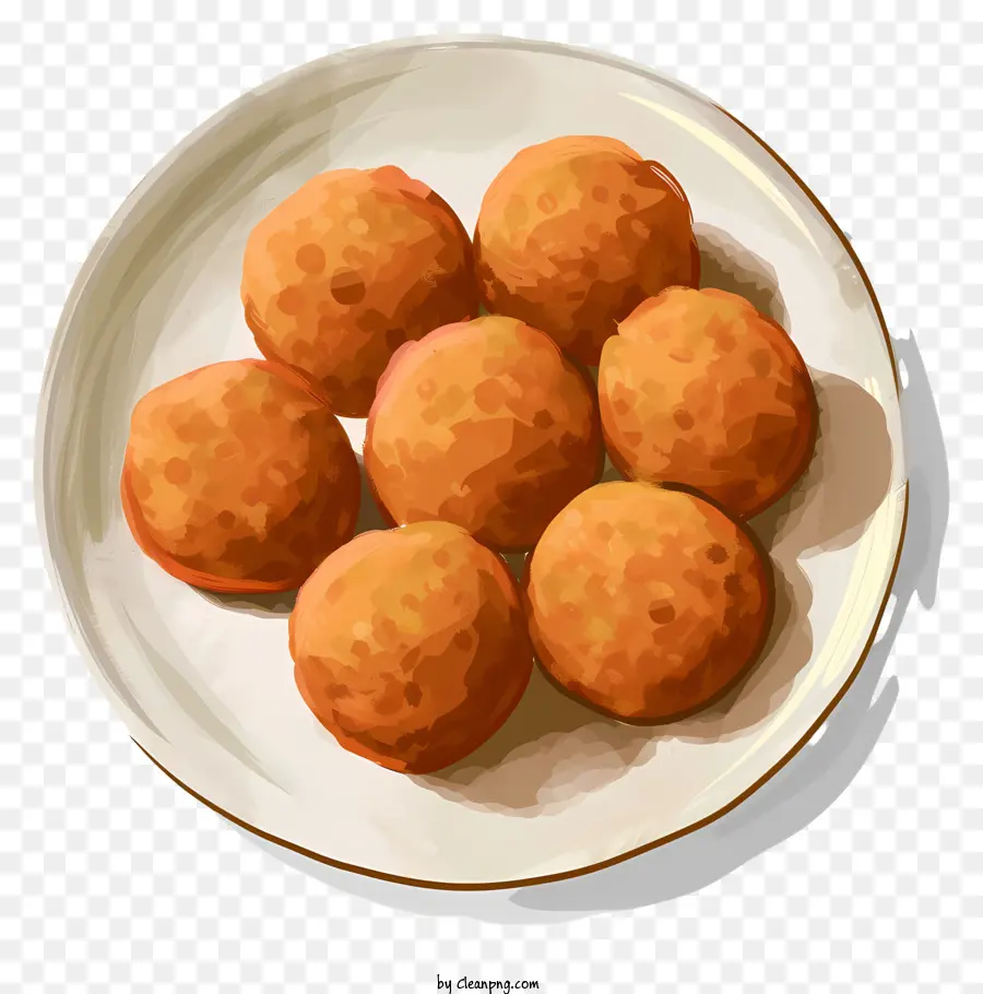 Laddu，Boulettes Frites PNG