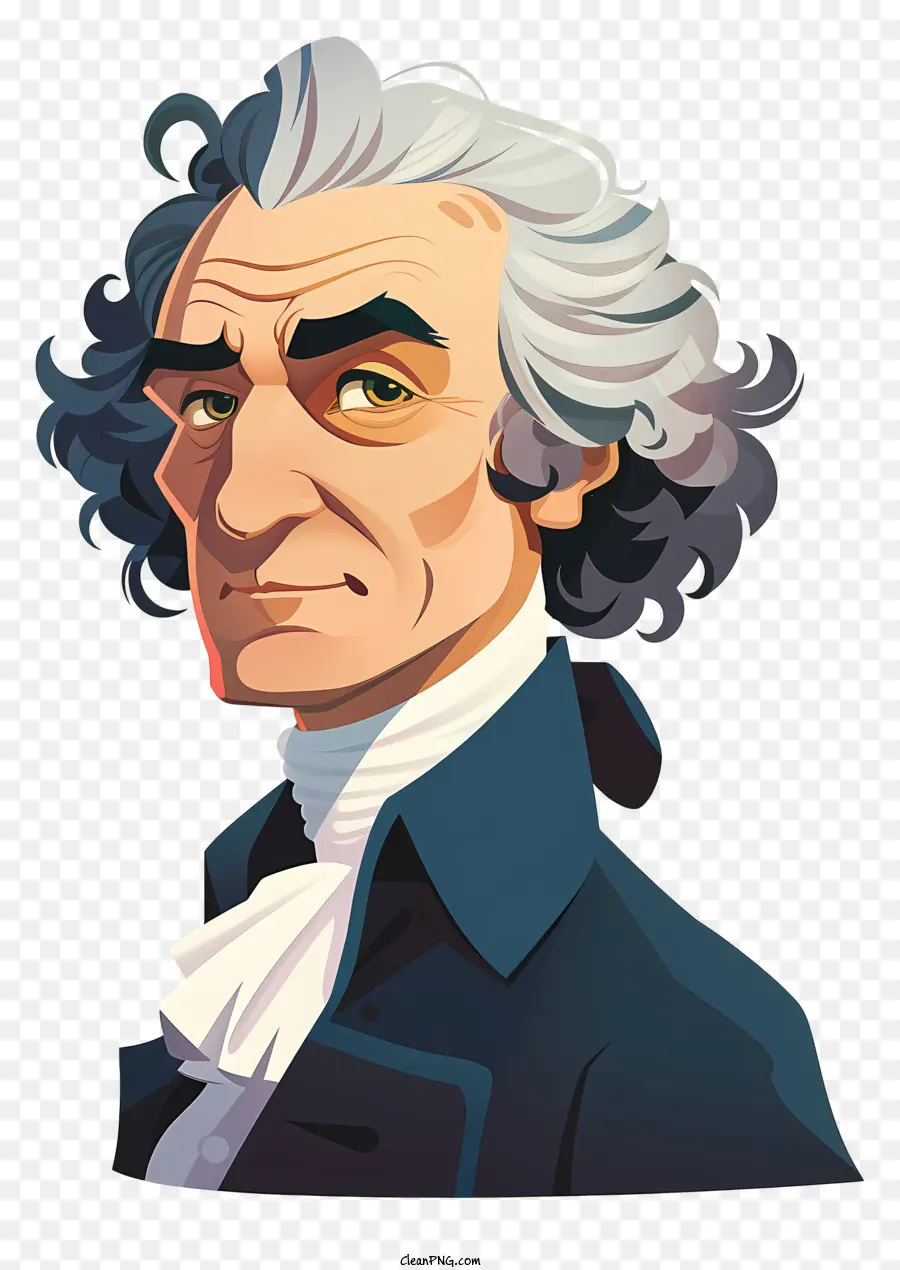 Thomas Jefferson，Personnage De Dessin Animé PNG