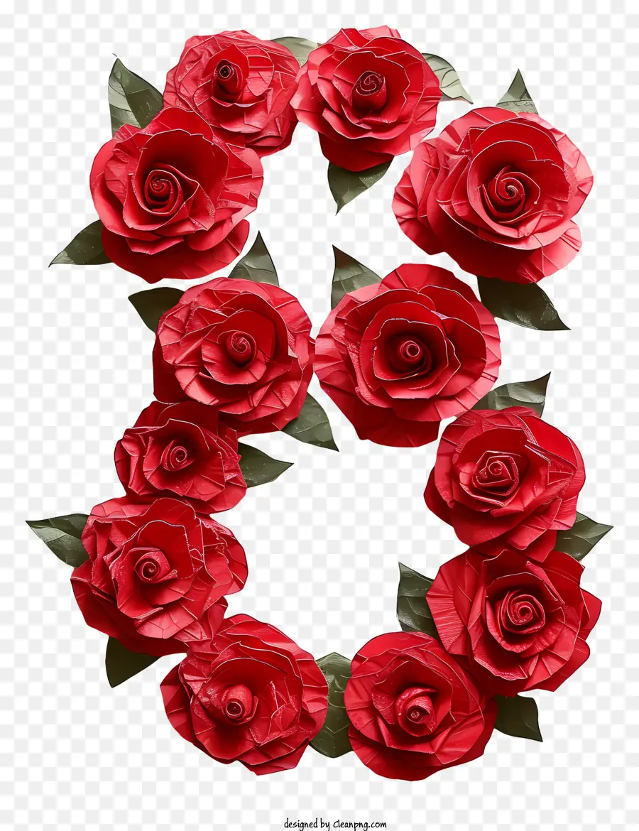 Numéro Huit，Les Roses Rouges PNG
