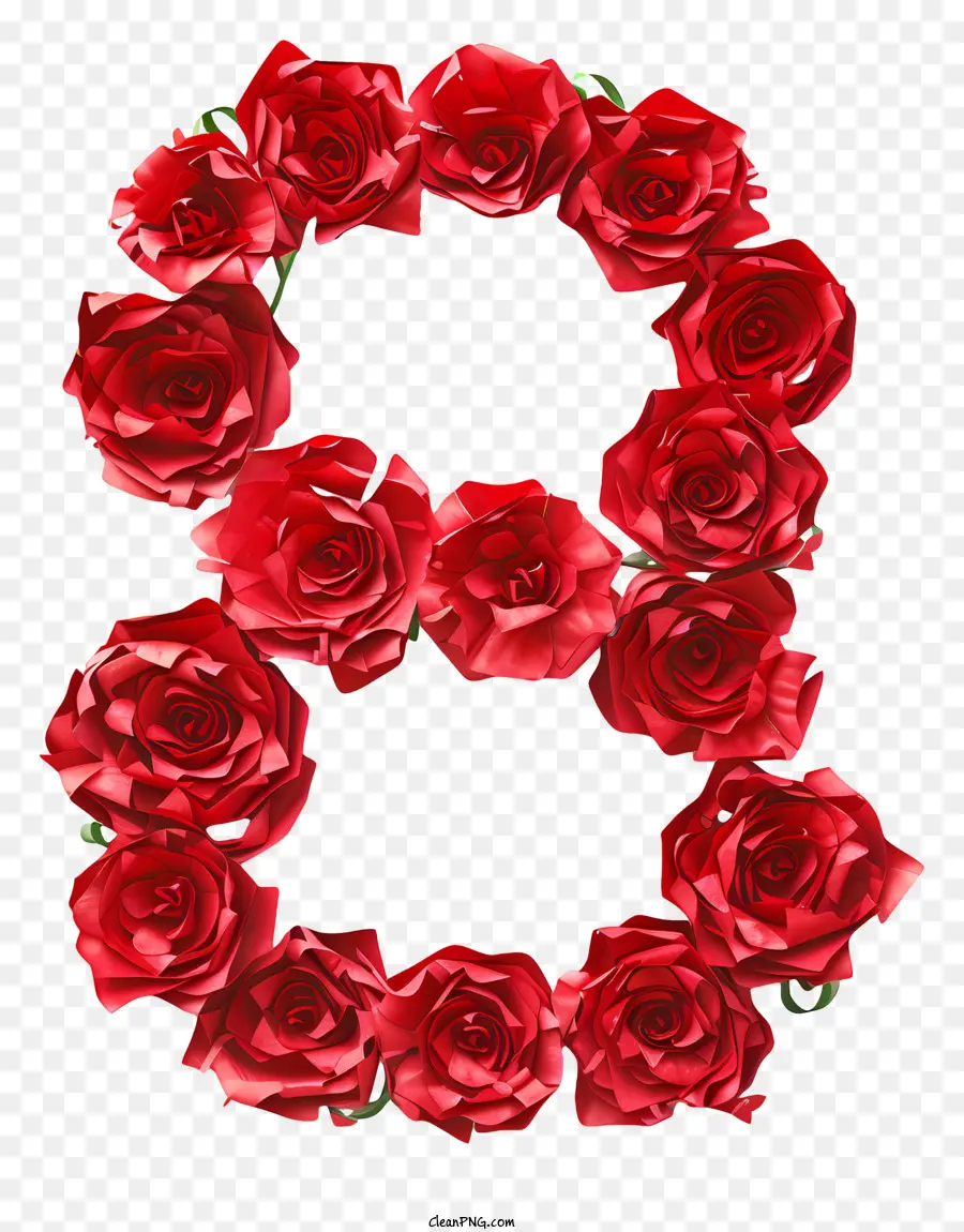 Numéro Huit，Les Roses Rouges PNG