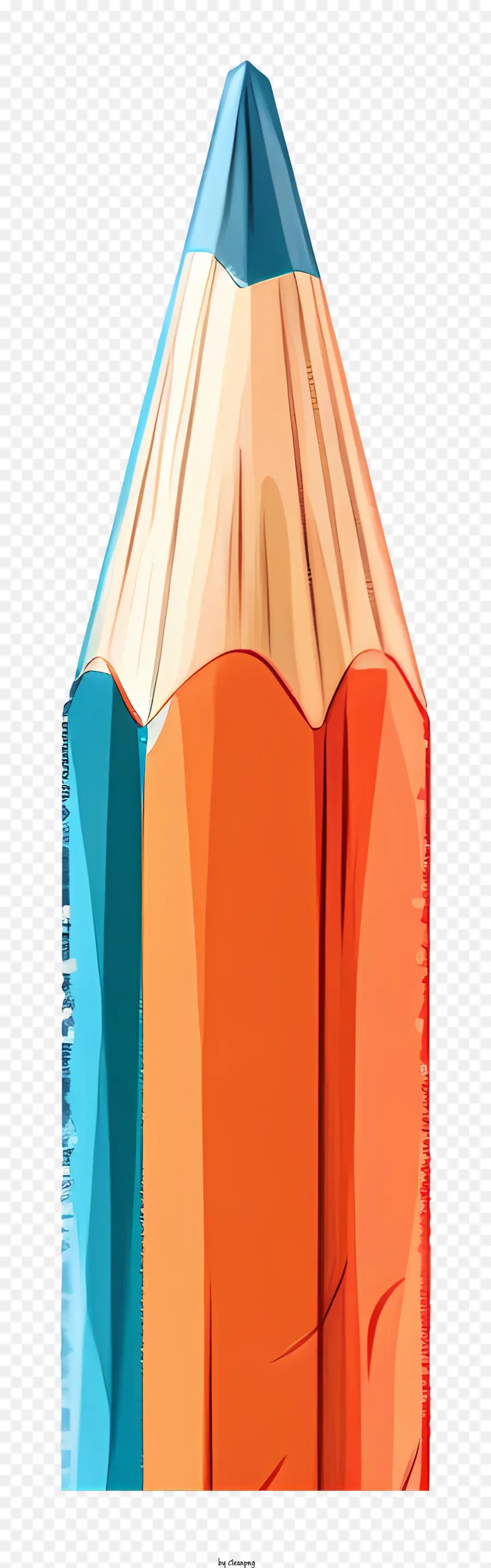 Crayon，Crayon De Couleur Orange PNG
