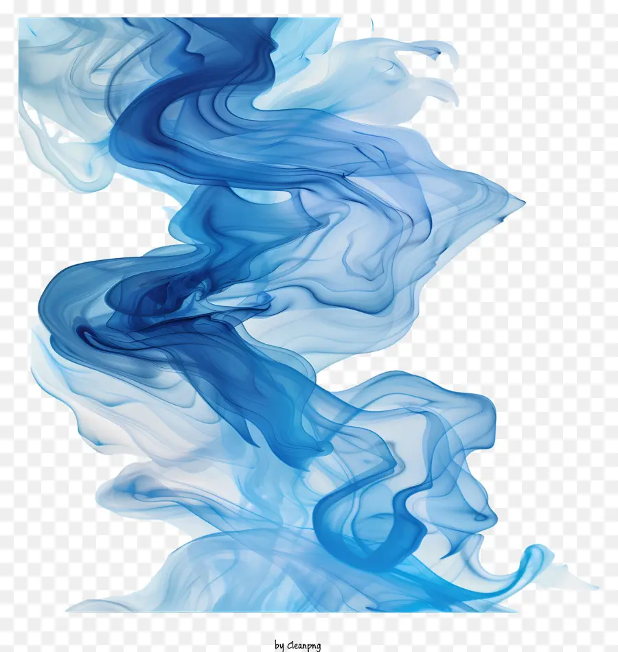La Fumée Bleue，Vague De La Peinture PNG
