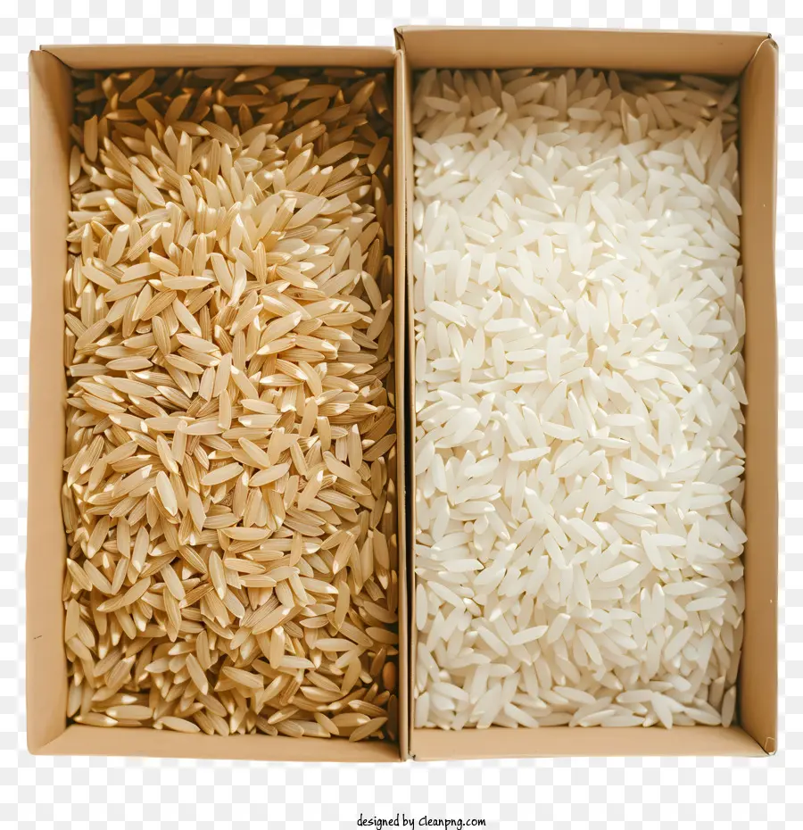 Riz，Riz Brun Et Blanc PNG