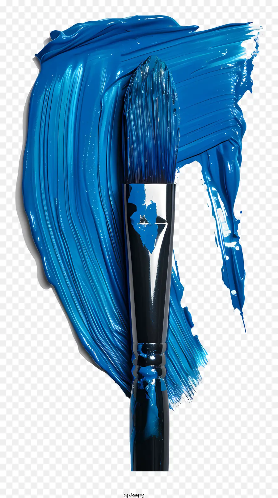 Pinceau Bleu，Peinture PNG