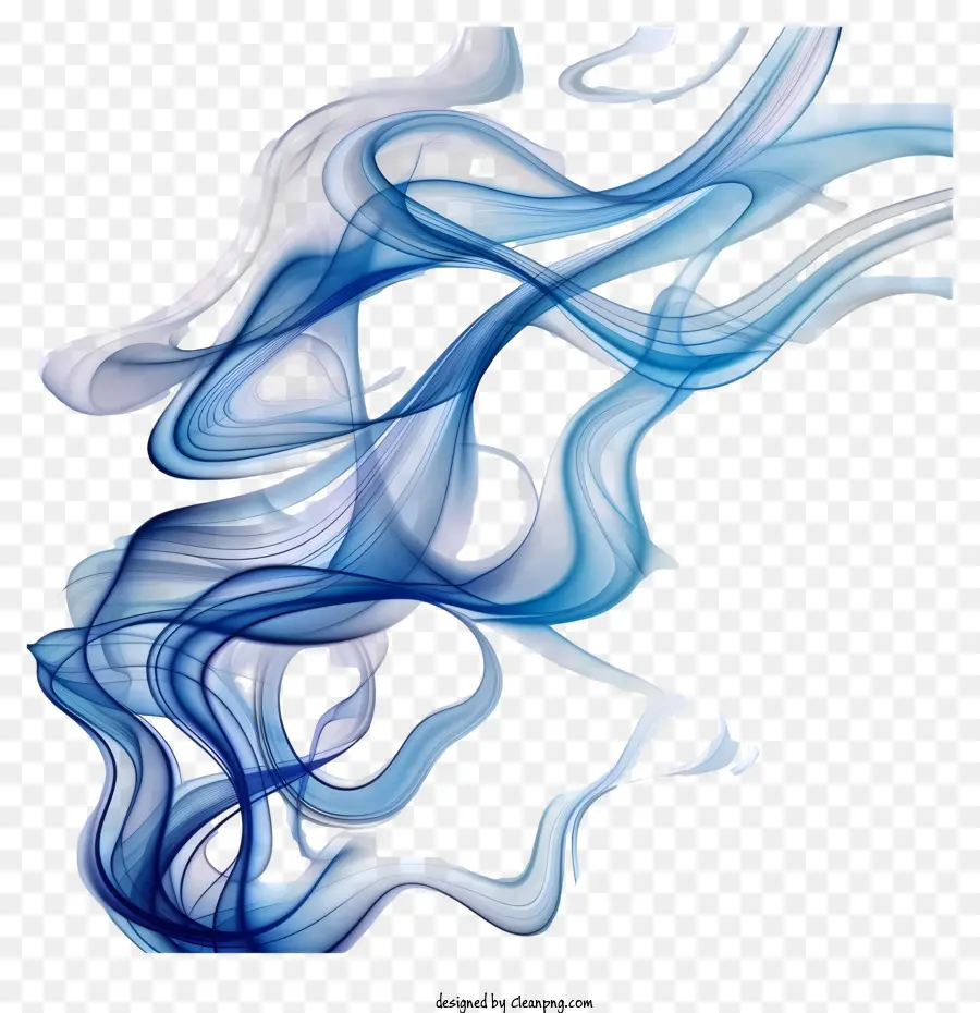 La Fumée Bleue，L'art Abstrait PNG