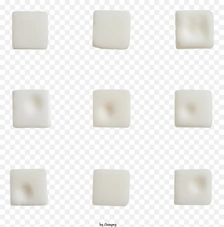 Cubes De Sucre，Guimauves Blanches PNG