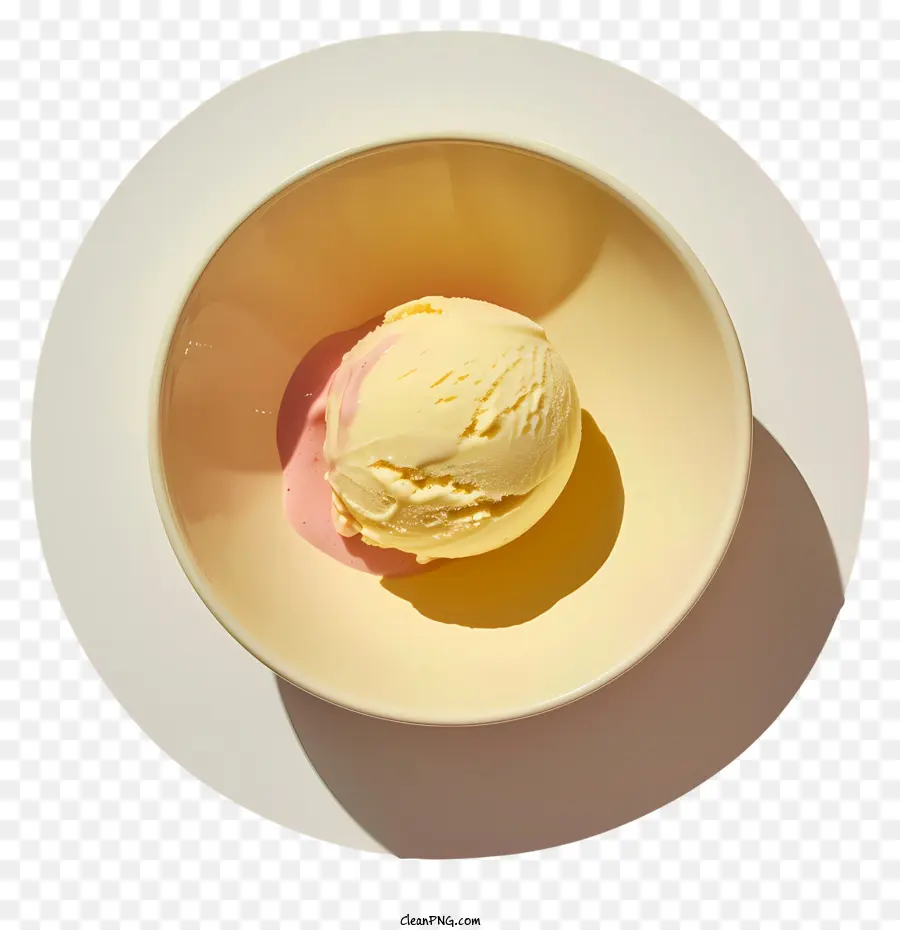 Un Bol De Crème Glacée，Crème Glacée PNG