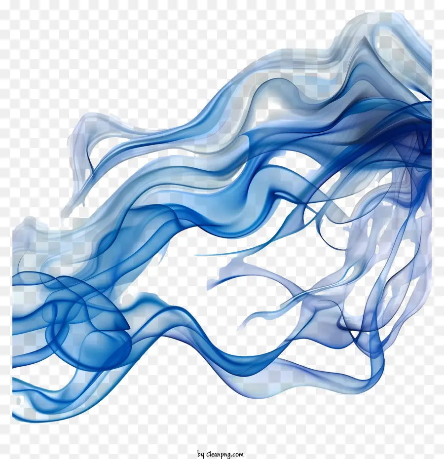 La Fumée Bleue，La Peinture Abstraite PNG