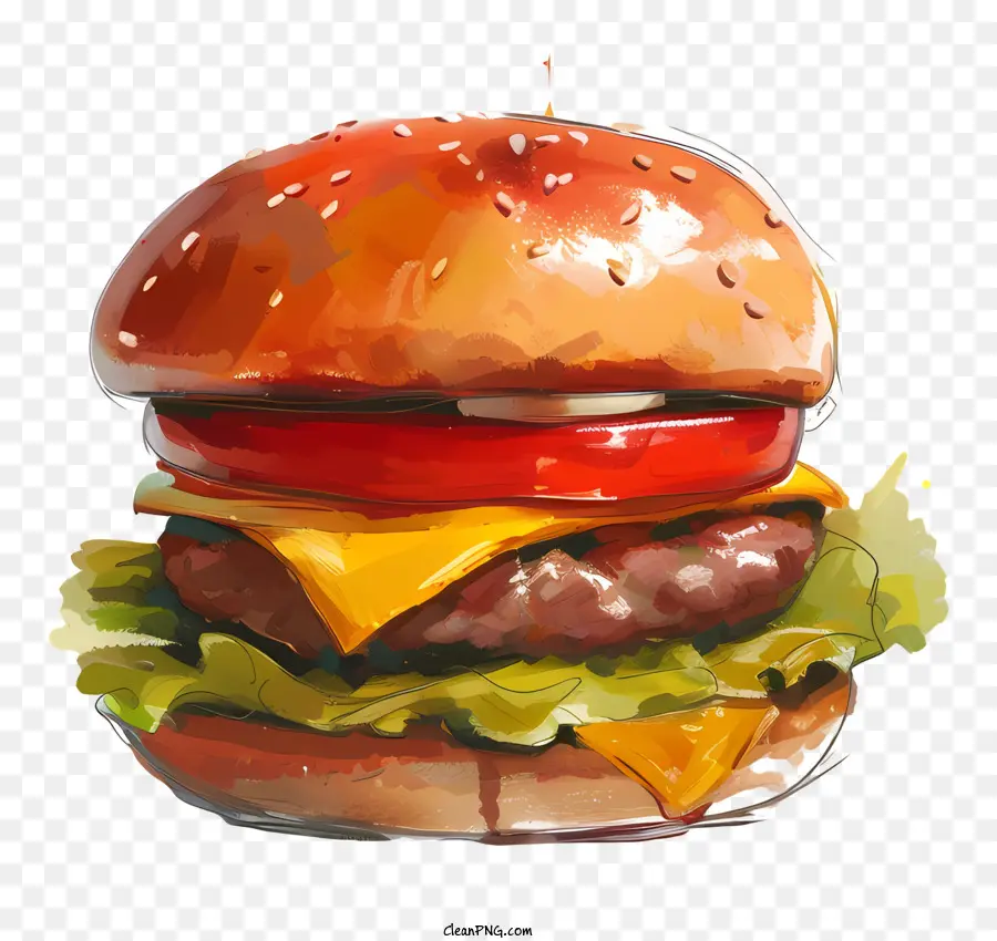 Hamburger，Burger De Boeuf PNG