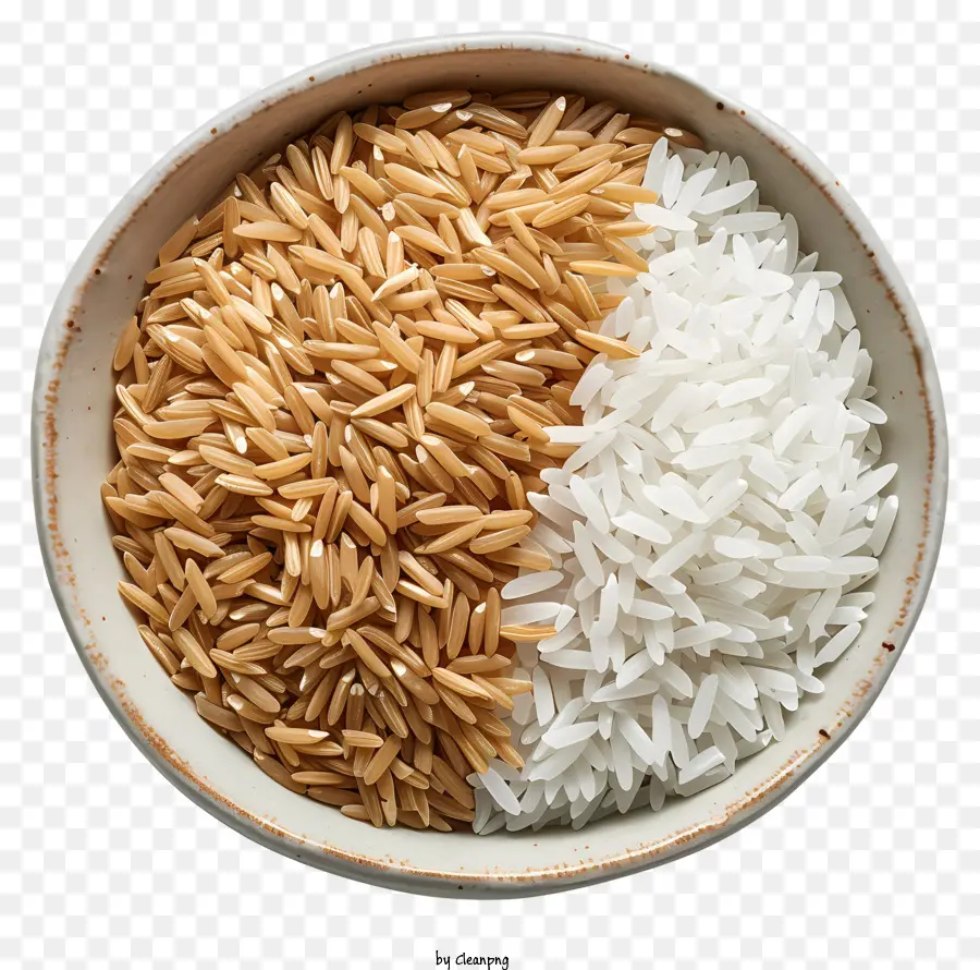 Riz，Riz Brun Et Blanc PNG