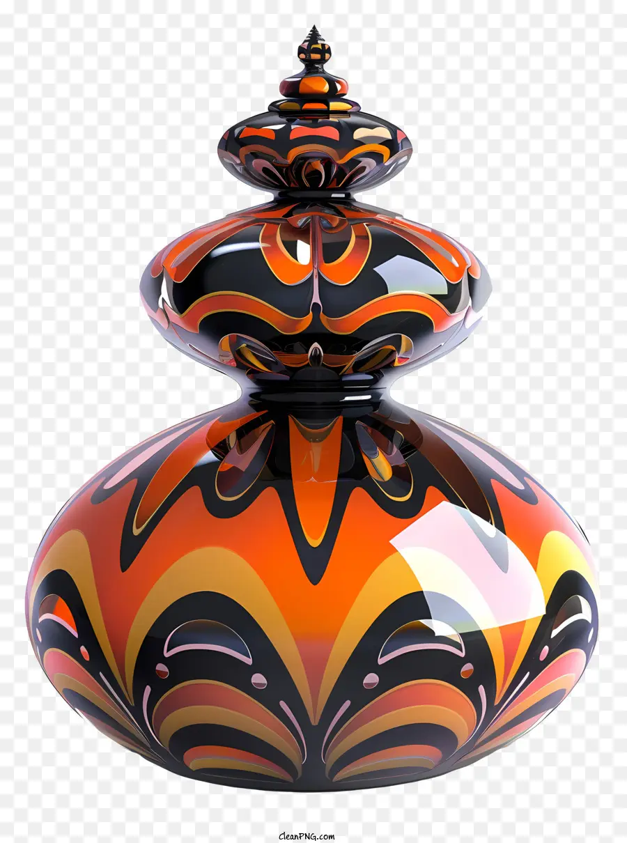 Conception De L'art，Vase En Marbre Noir PNG