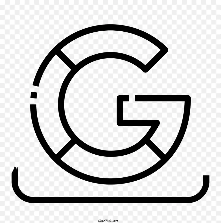 Logo Google，Arrière Plan Noir PNG