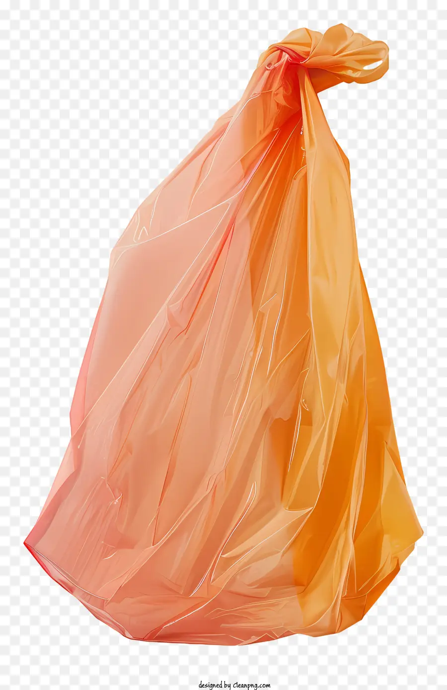 Sac En Plastique，Orange PNG