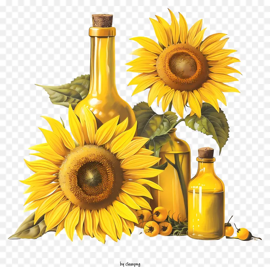 Huile De Tournesol，Tournesols PNG