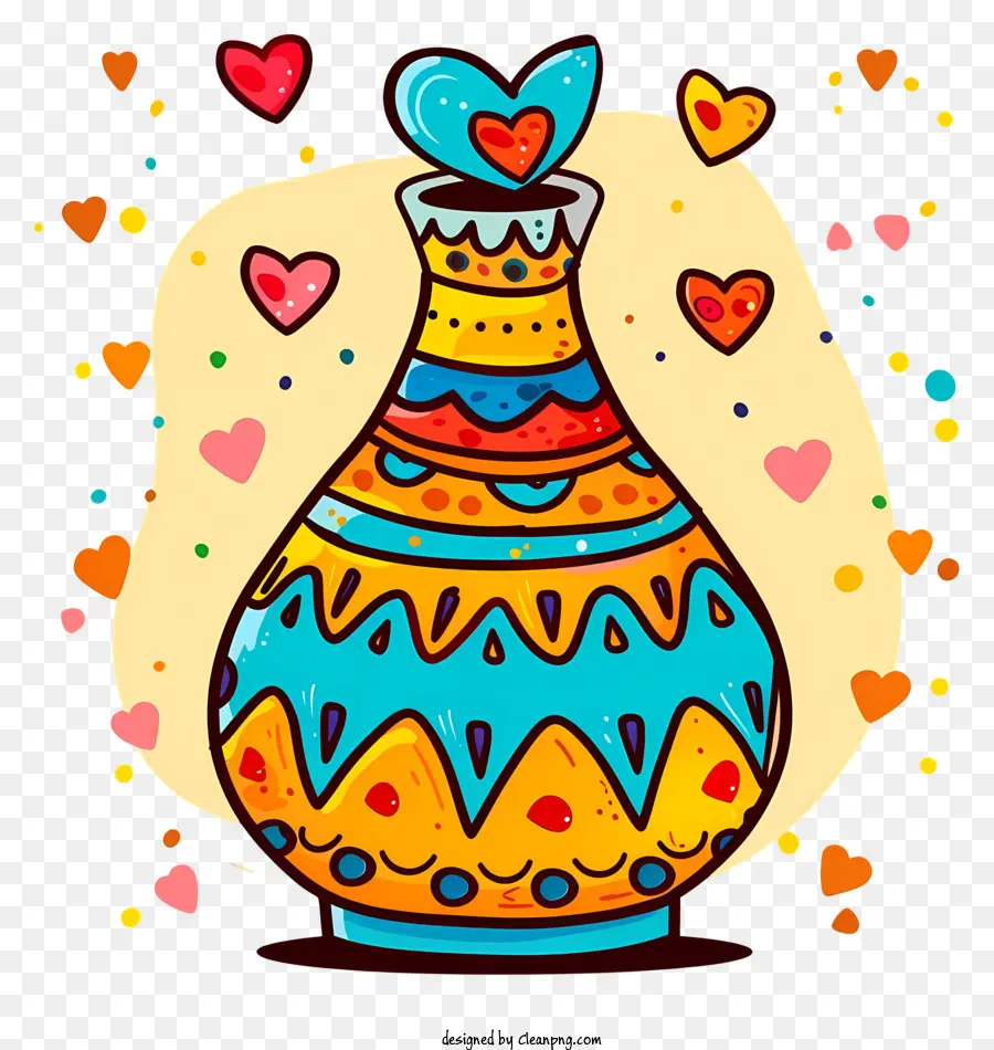 Conception Artistique，Vase Coloré PNG