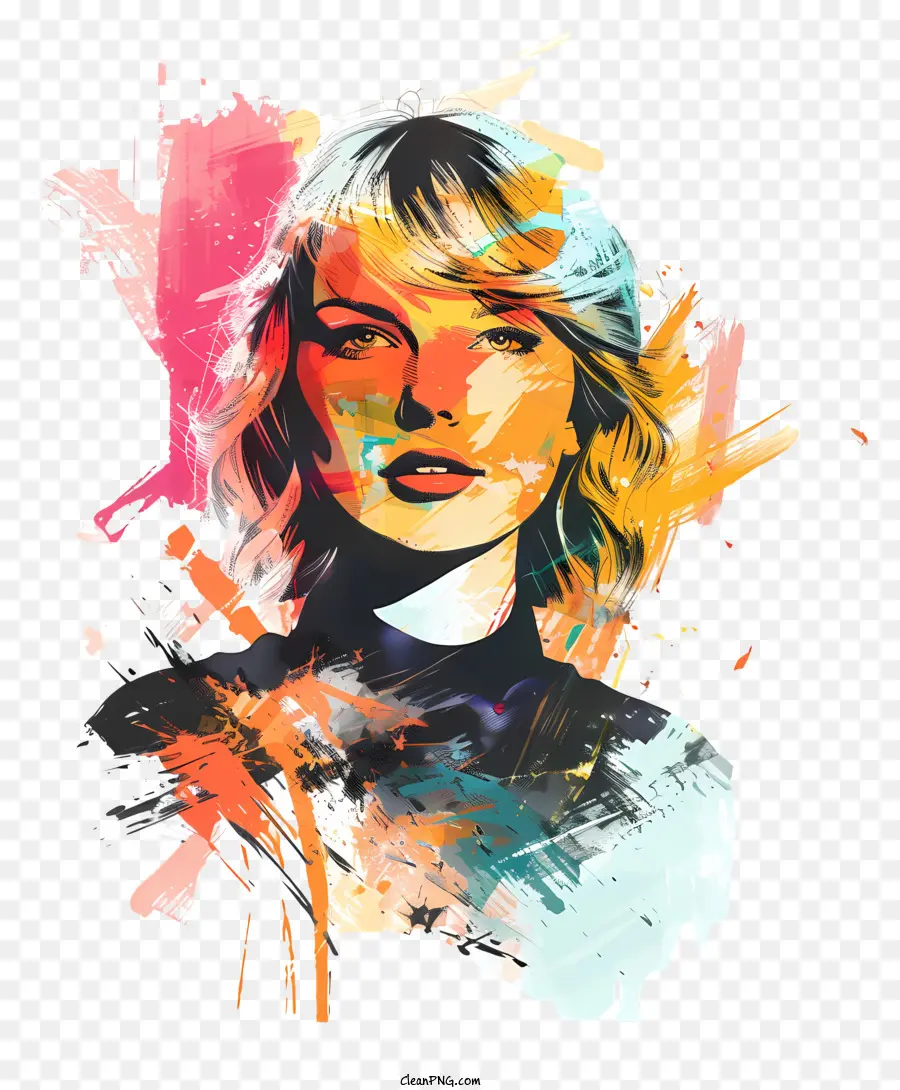 Taylor Swift，Peinture Numérique PNG