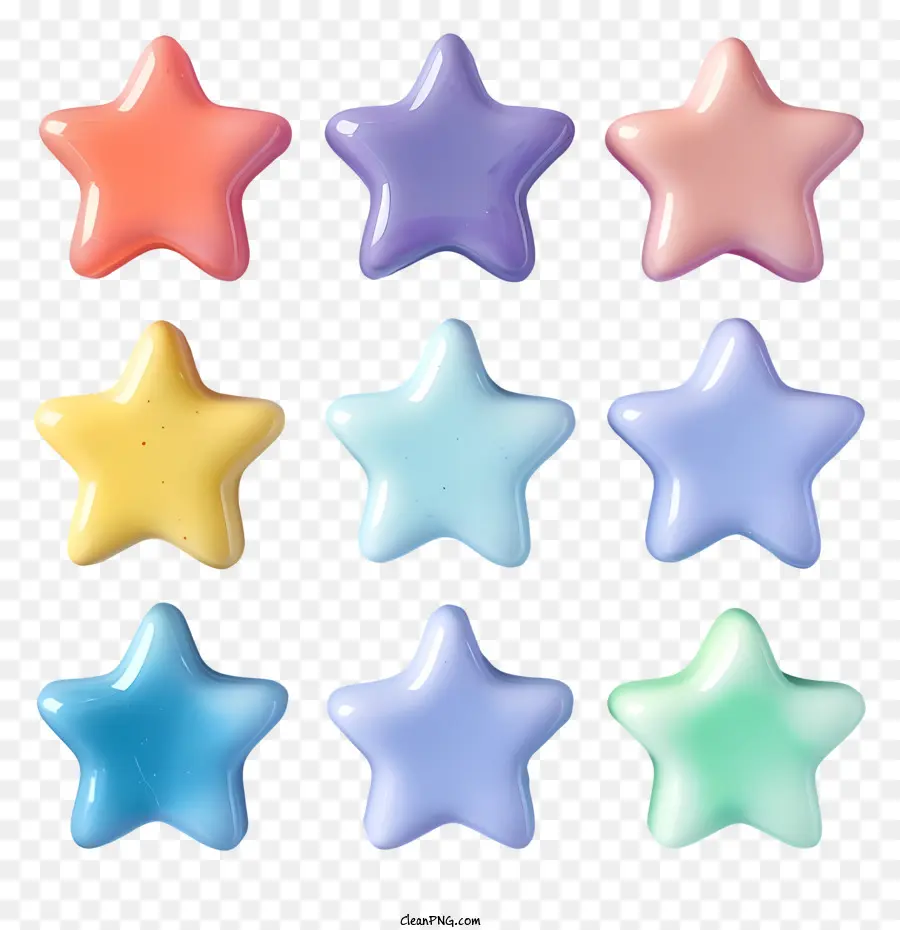 Étoiles，Coloré étoiles PNG