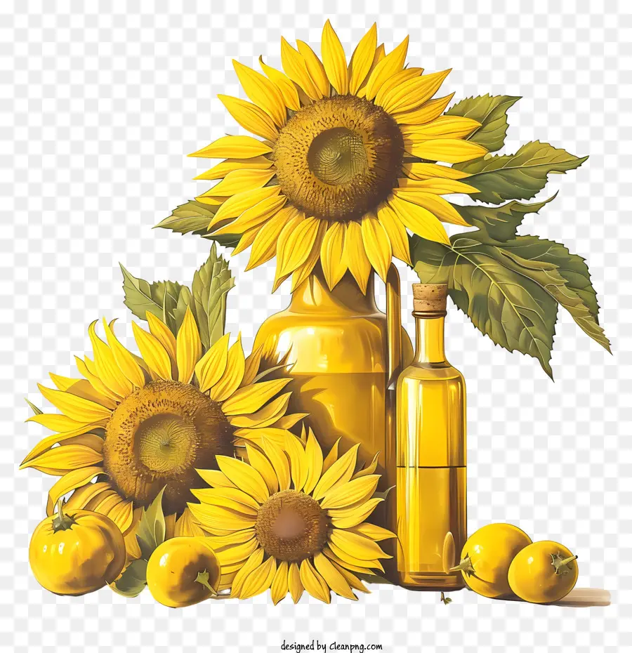 Huile De Tournesol，Tournesols PNG