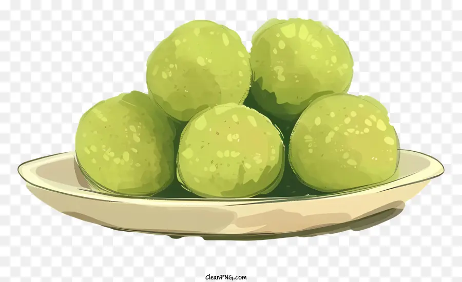 Laddu，Boules Vertes PNG