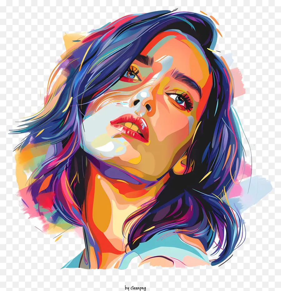 Katy Perry，Portrait Coloré PNG