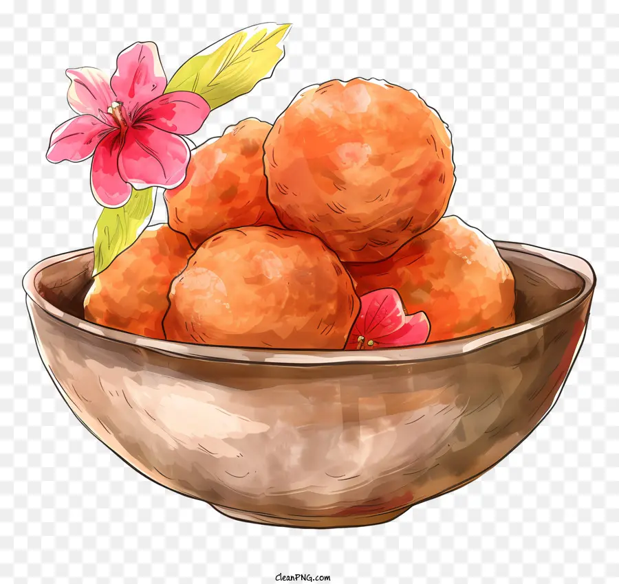 Laddu，Boules Oranges PNG