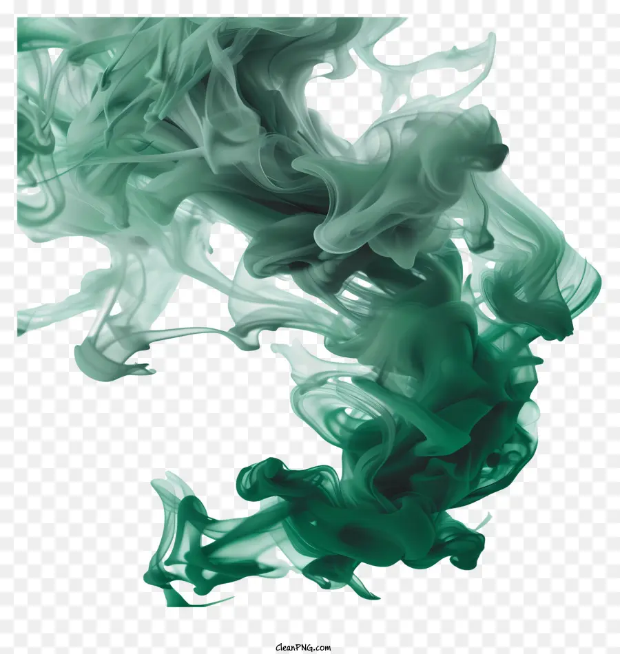 Fumée Verte，Encre PNG