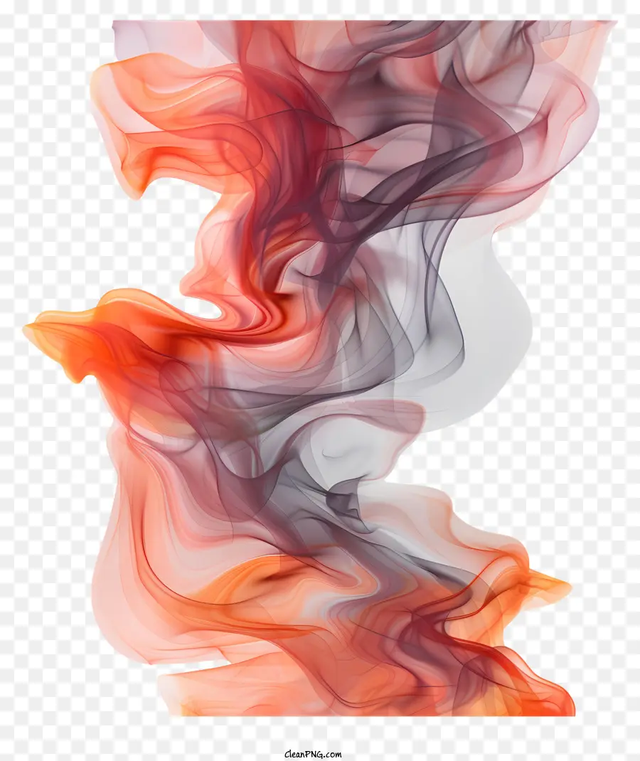 Orange Fumée，L'art Abstrait PNG