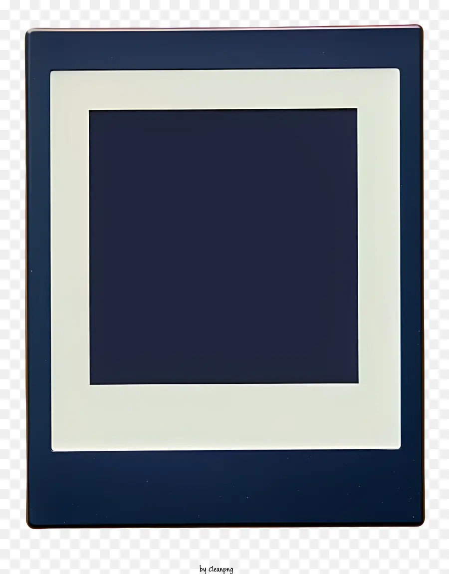 Polaroid Image，Fond Bleu PNG