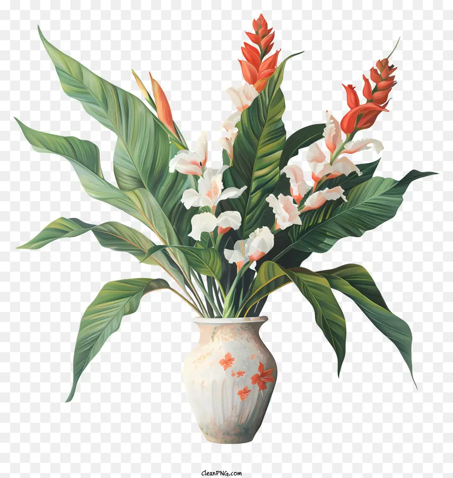Canna Indica Fleur，Fleurs Tropicales PNG