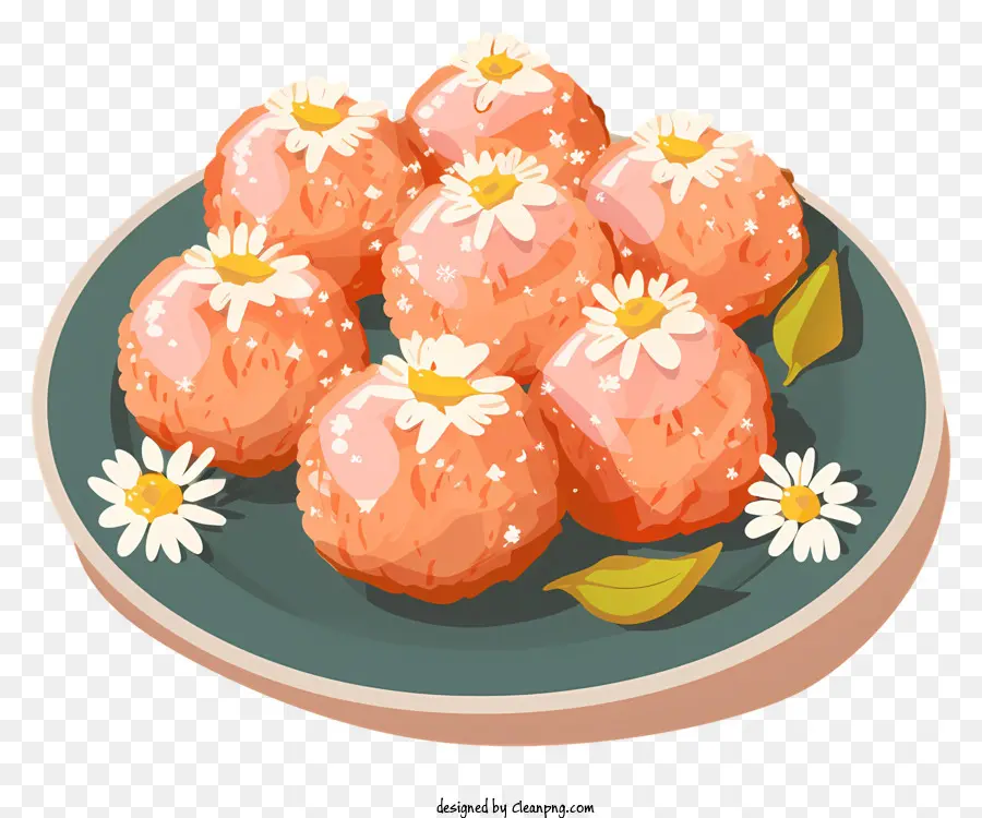 Laddu，Bonbons Roses PNG